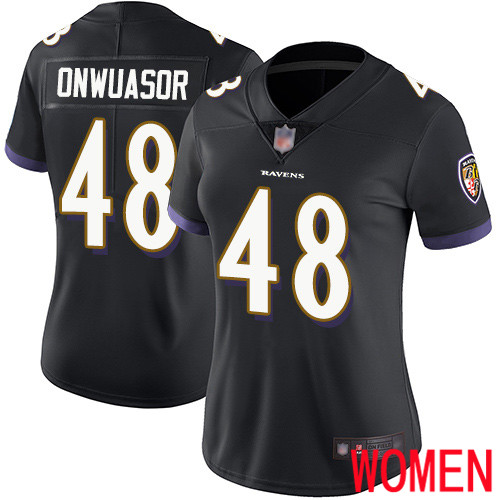 Baltimore Ravens Limited Black Women Patrick Onwuasor Alternate Jersey NFL Football 48 Vapor Untouchable